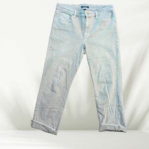 ☀️ Ralph Lauren Premier Straight Ankle Cropped Jeans | Light Grey ☀️